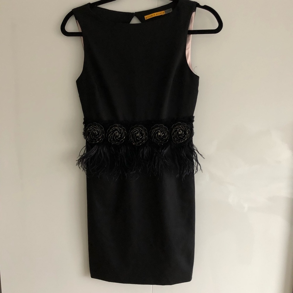 Alice & Olivia Black Cocktail Dress